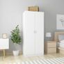 Wardrobe White 80x52x180 cm Chipboard Image 5