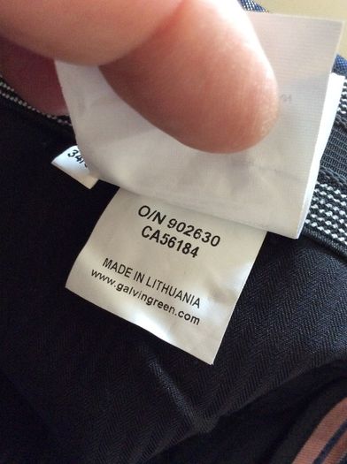 Galvin Greene. Mens Golf Trousers. As New. Retail At 149euro each. Selling 75euro Each.Waist 34. Inside Leg 32. Collect In Dublin Or Via Post.