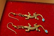 Vintage Salamander Earrings