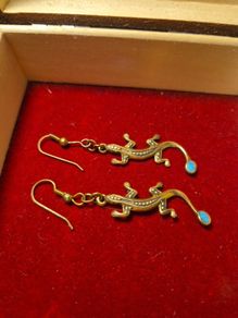 Vintage Salamander Earrings