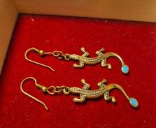 Vintage Salamander Earrings