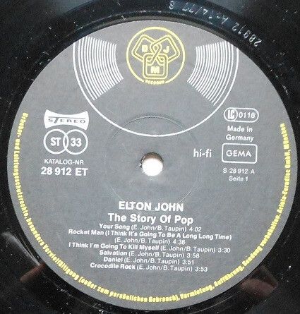 Elton John  The Story Of Pop