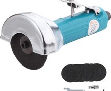 Air Cut-Off Tool 3 Inch 75mm Pneumatic Grinder Cutter Straight Grinding Saw with 6 Cutting Discs
