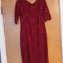 Jolie Moi Red   Lace Dress (Lined).  S.16   B.N.W.T. Image 2