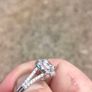 Stunning Halo CZ Sterling Silver Halo Ring Image 7