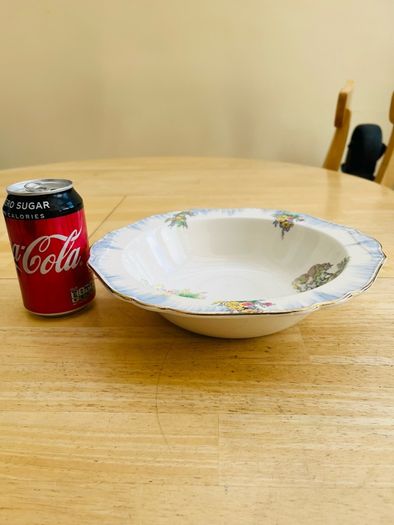 Antique Hand Painted Ceramic Bowl