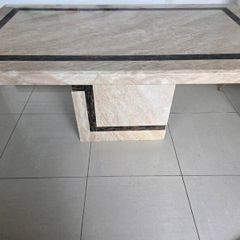 Marble effect table and side table