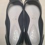 womens CLARKS Somerset Black leather ballerina flats shoes pumps Size UK 4.5 wide fit EU 37.5 Image 6