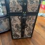 Vintage Stamp Print Mirror and Matching Wine Box Set Image 3