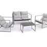 Roma 4 Piece Garden Furniture Set Sofa, 2 Chairs Image 2