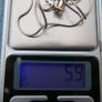 925 sterling silver c/z drop pendant and necklace L-9" 5,9g Image 8