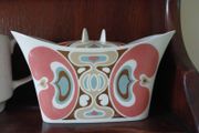 Art deco butter dish