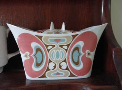 Art deco butter dish