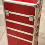 QUICK SALE! 4-Tier Rolling Makeup Train Case - Red Crocodile Effect (Dublin 13) Image 3