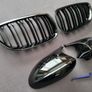 BMW 3 Series E92 E93 Pre-Lci Kidney Grilles & Mirror Covers Set Brand New Image 2