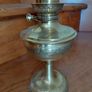 Antique French brass oil lamp works Image 3