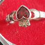 silver claddagh ring Image 9