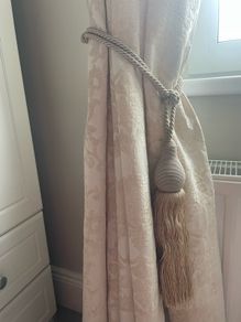 Curtain Ties Beige Gold