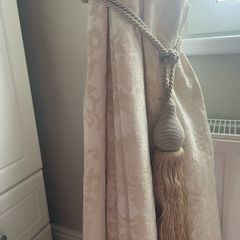 Curtain Ties Beige Gold
