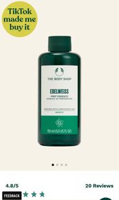 the body shop edelweiss prep essence new full size