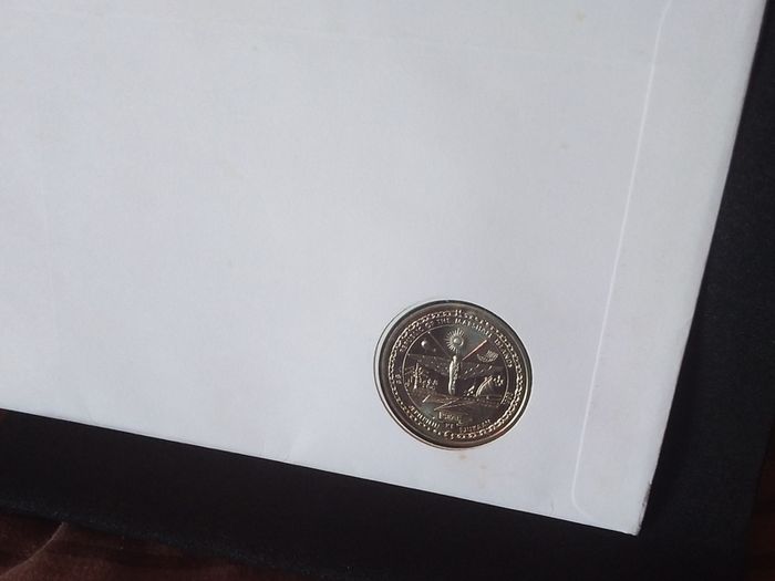 Vintage 1993 Elvis Presley 5 Dollar Coin and Stamp Commemorative First Day Cover (PNC)