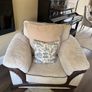 Great Condition Beige L Shape Sofa & Matching Armchair Image 7