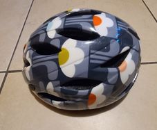 Orla Kiely style bike helmet