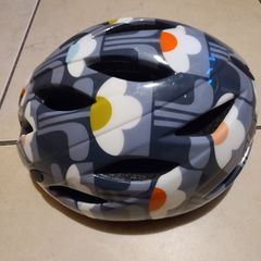 Orla Kiely style bike helmet
