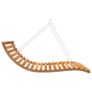 Swing Bed Solid Spruce Wood with Teak Finish 143x120x65 cm Image 3