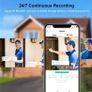 CCTV Camera Outdoor Security Camera, Wi-Fi Home Security Camera with 65ft IR Clear Night Vision, Motion Sensor/Alert, 2-Way Audio, IP66 Waterproof, Compatible with Alexa, SD Card Storage AVAILABLE IN BLACK/WHITE (FREE POSTAGE) Image 4