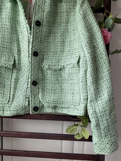 jacket bnwt mint green with black flex size 12 streetone jacket
