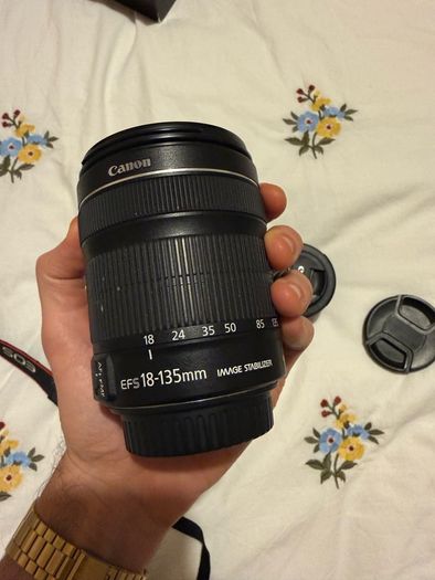 Canon EOS 250D DSLR Camera with + 50mm lens +18-135mm lens + and selfie tripod.