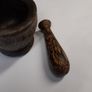 Pestle and mortar palm wood Image 3