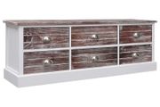 TV Cabinet 140x30x45 cm Solid Mango Wood