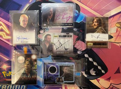 Rittenhouse Inkworks Pieceworks Breygent Cryptozoic Costume Relic Autograph Cards