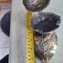 Rare find Vintage patinated modele dep t Brev Normalien italiana ashtray in shape of a walnut. Image 10