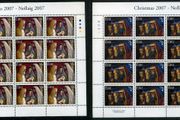 2007 Ireland Christmas commemorative Stamp Sheetlets Plate 1B1B1B1B Mint Never Hinged (MNH)