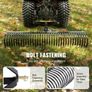 Tow Behind Dethatcher, 72-inch Tow Dethatcher with 36 Steel Tines, 3-Point Lawn Dethatcher Rake with Attachments for Tractor, Landscape Rake for Garden, Farm, Grass Image 5