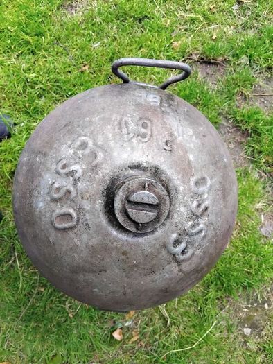 large esso petrol drum