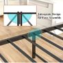 3ft Single Bed Frame with Storage Headboard,Single Beds Image 5