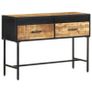 Console Table 110x35x75 cm Rough Mango Wood Image 8