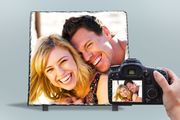 Personalised square shape Photo Slate 20 x 20cm