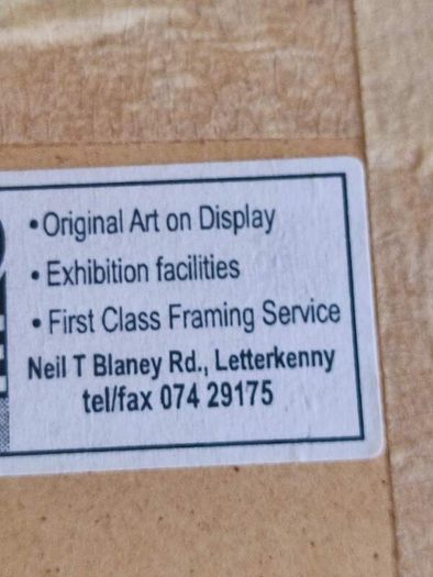 Lovely Framed Watercolor Painting Signed C. Collins .