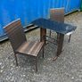 Outdoor Rattan Bistro Set Image 2