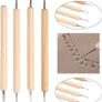 NEW 40Pcs Pottery Clay Sculpting Tools, Wooden Pottery Carving Tools Set Sculpture Ceramic Tools Kit Used for for Shaping, Modeling, Smoothing Image 6