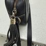 Black Genuine Leather camera Superclone Crossbody Bag Image 6
