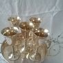 Brass Goblets & Tray Image 2