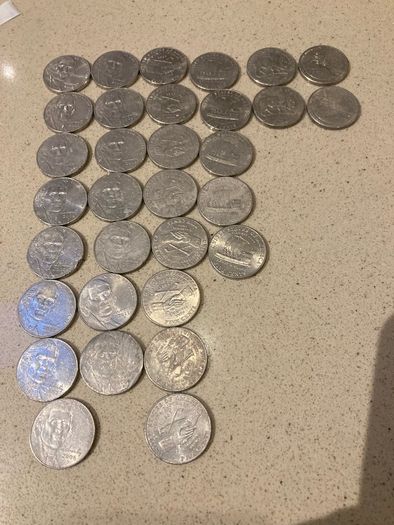 USA 5 cents commemorative lot of 32 coins