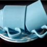 John Tams Vintage 1960's Cups, Checked Saucers and Side Plates ( 6 pieces altogether) Image 7