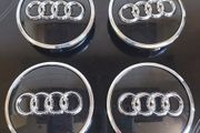 4 x Black Audi Centre Caps (61mm) - FREE POST
